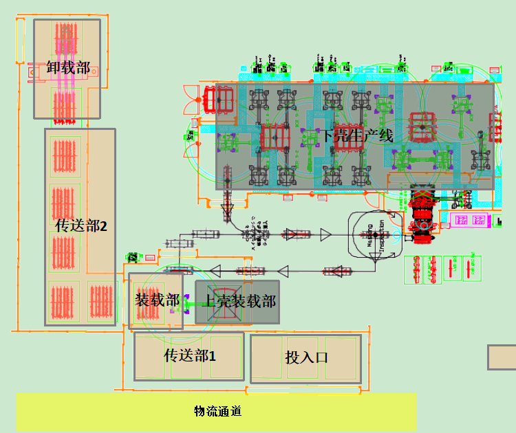 电池壳输送线